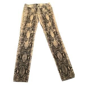 Victorias Secret VS Siren Size 10 Snake Print Jeggings Jeans Stretch